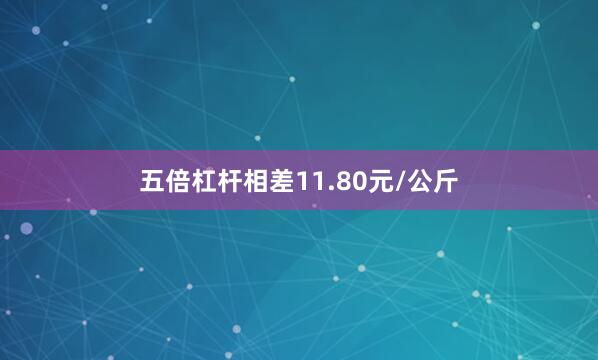 五倍杠杆相差11.80元/公斤